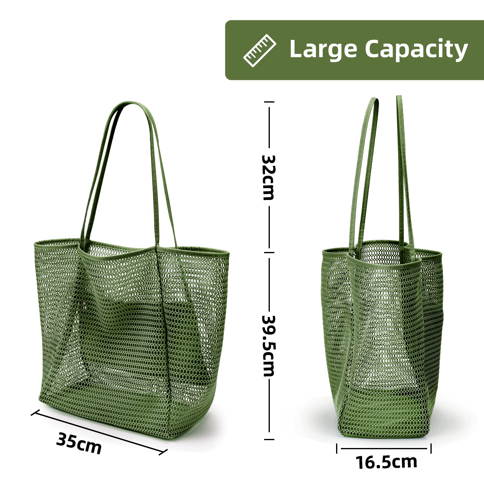 Foldable Nylon Beach Tote Bag