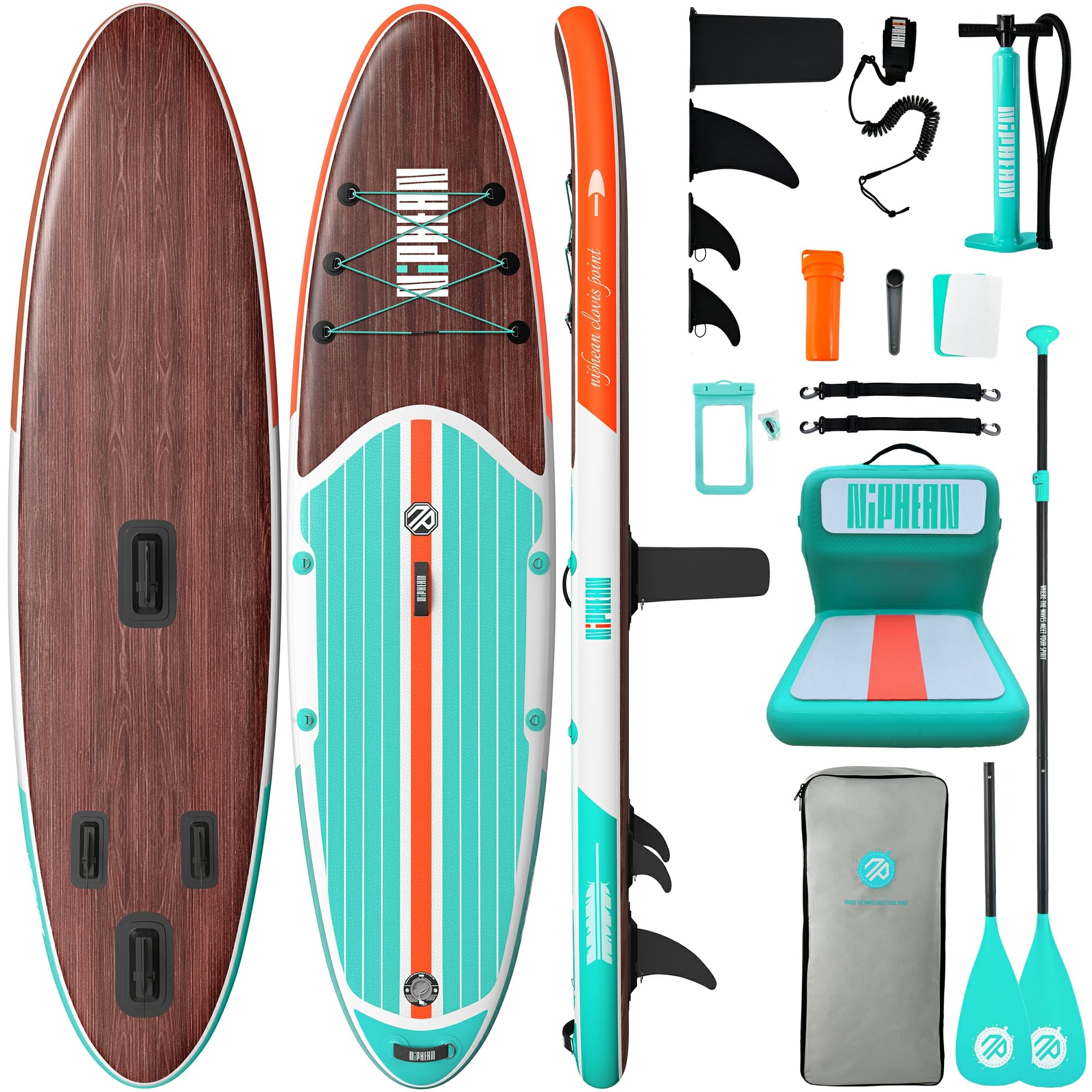 10'6" Inflatable SUP Board Set