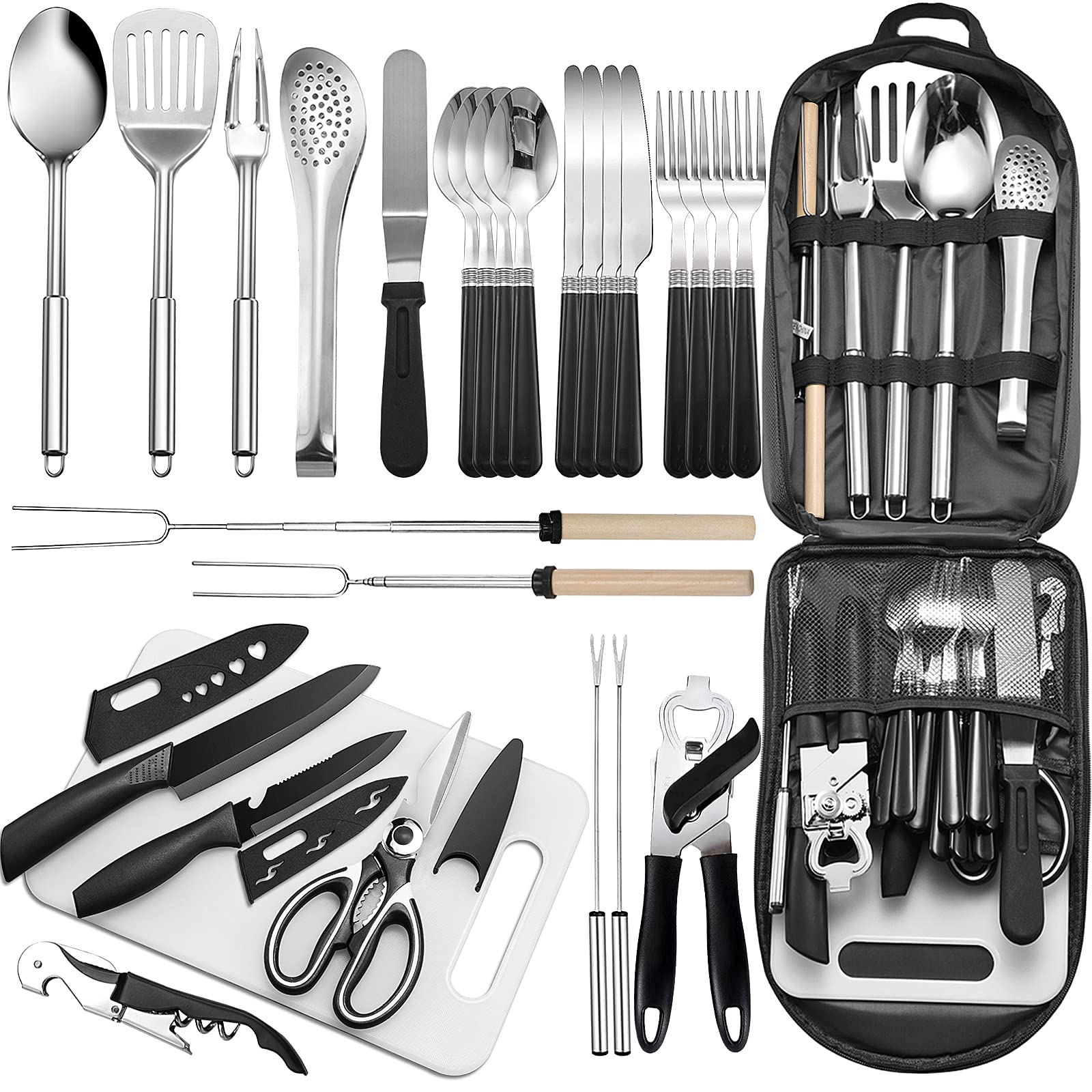 27-Piece Camping Kitchen Utensil Set