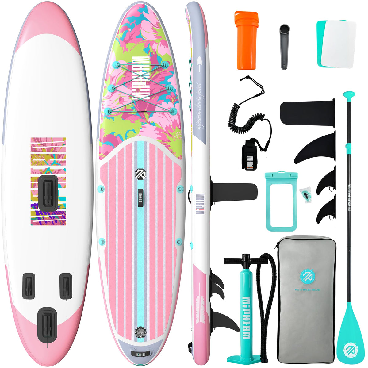 10'6" Inflatable SUP Board Set