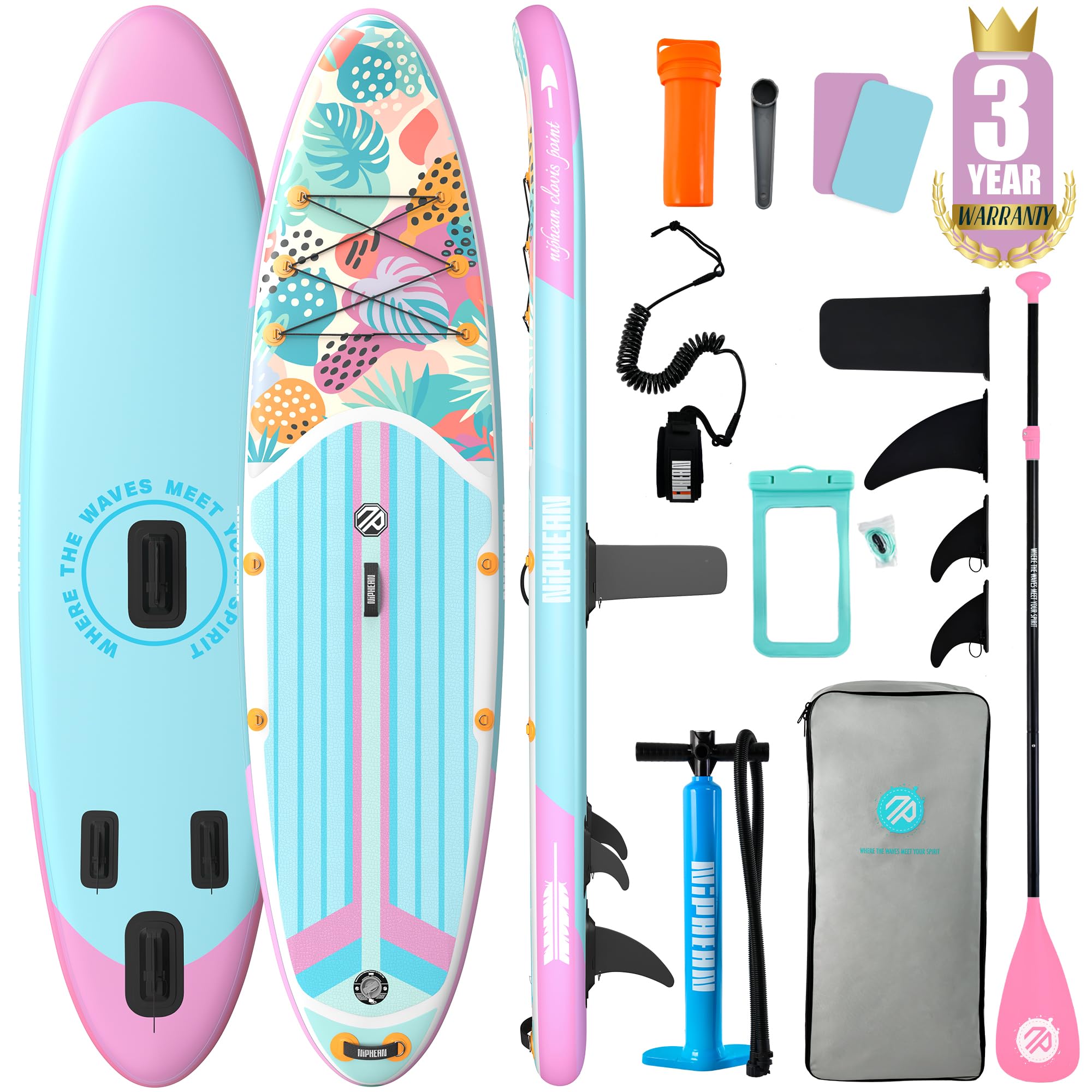 10'6" Inflatable SUP Board Set