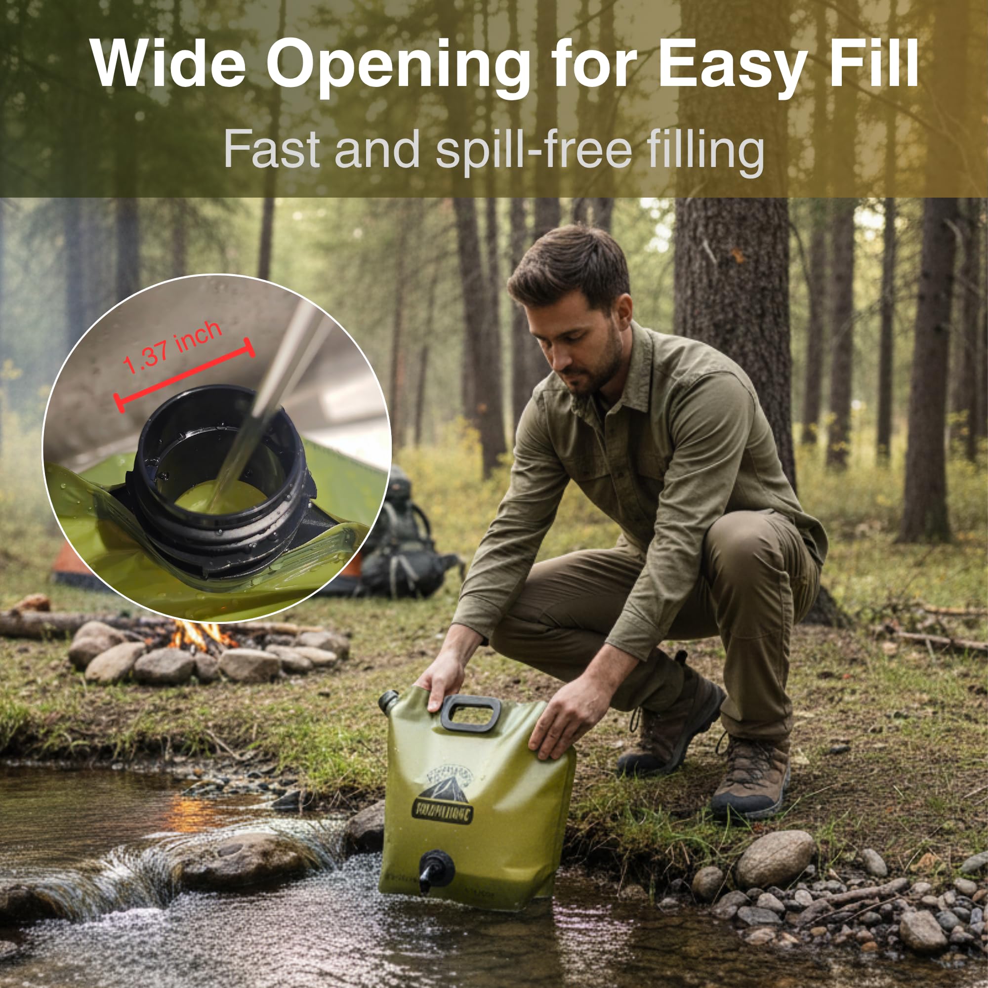 2 Gallon Collapsible Water Container