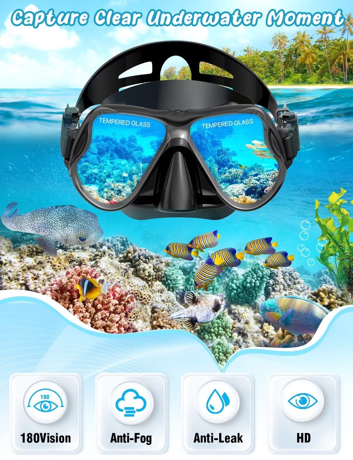 Snorkeling Set with Fins and Mask