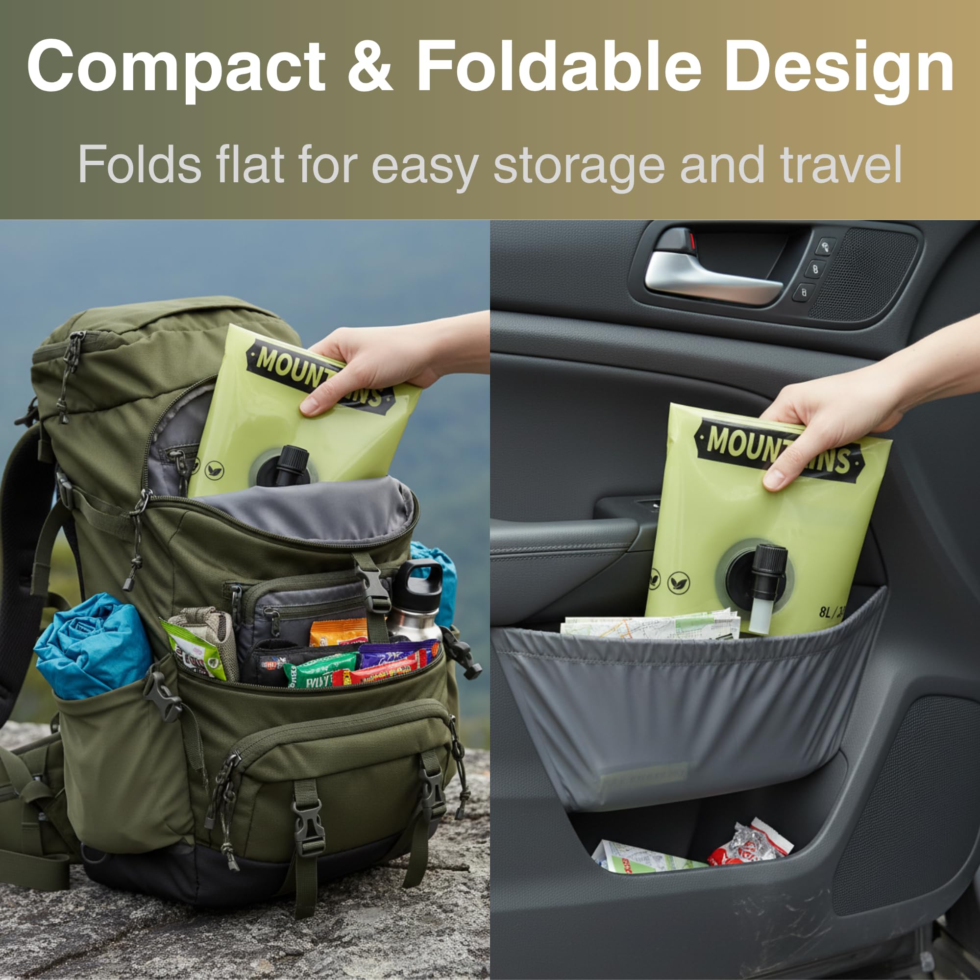 2 Gallon Collapsible Water Container
