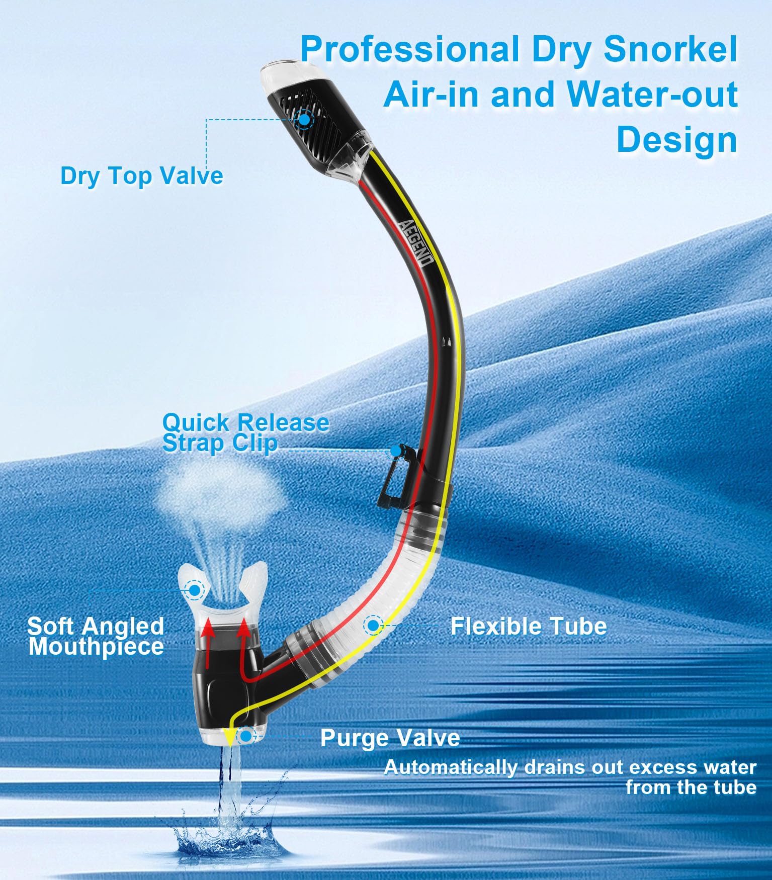 Snorkeling Set with Dry Top Mask
