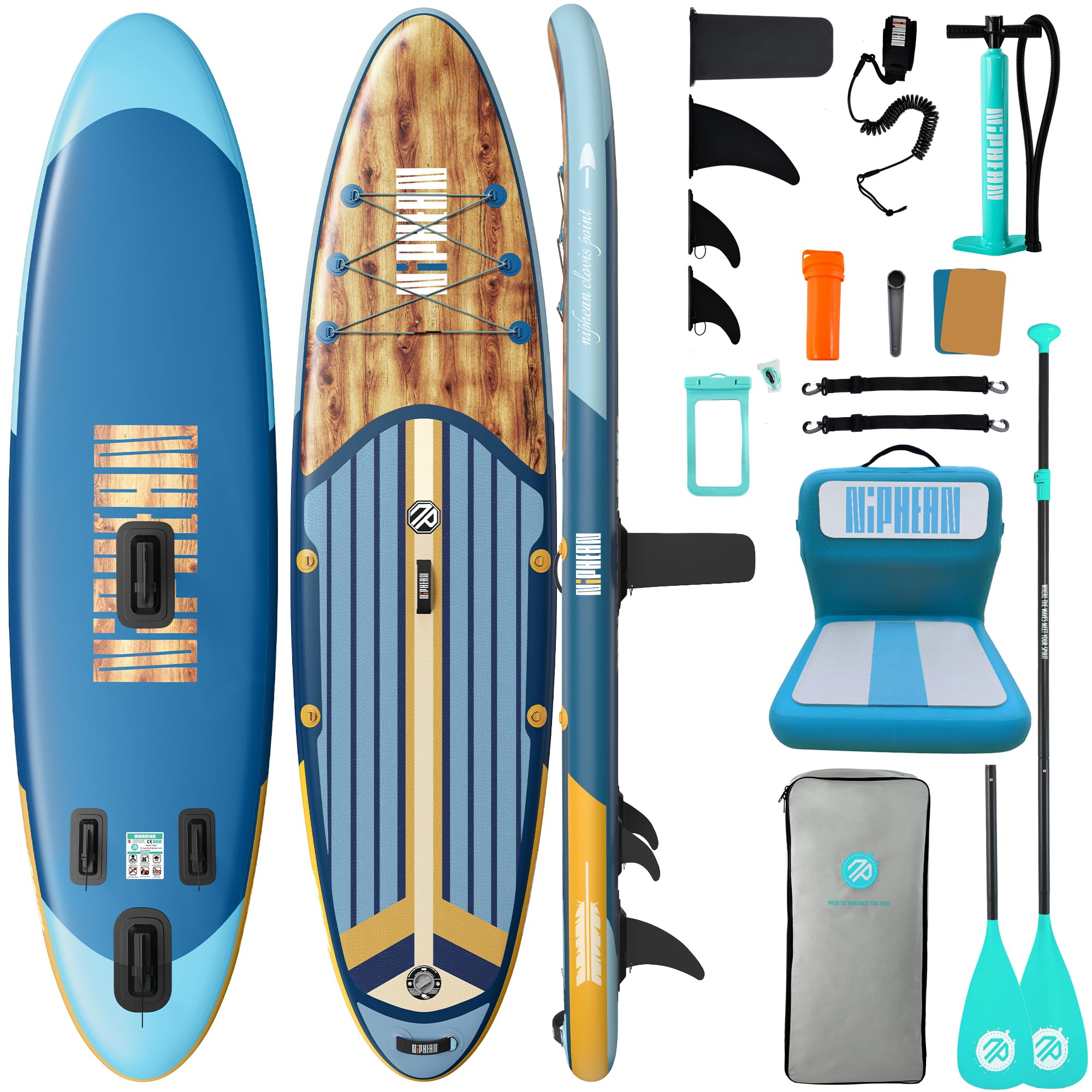 10'6" Inflatable SUP Board Set