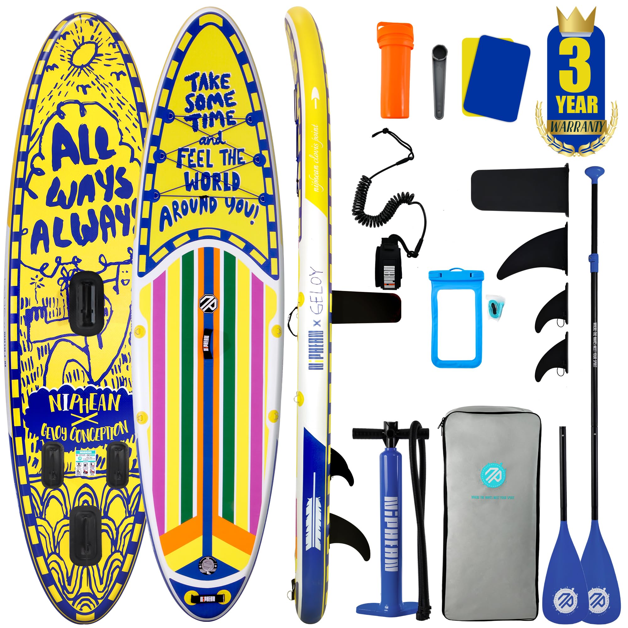 10'6" Inflatable SUP Board Set