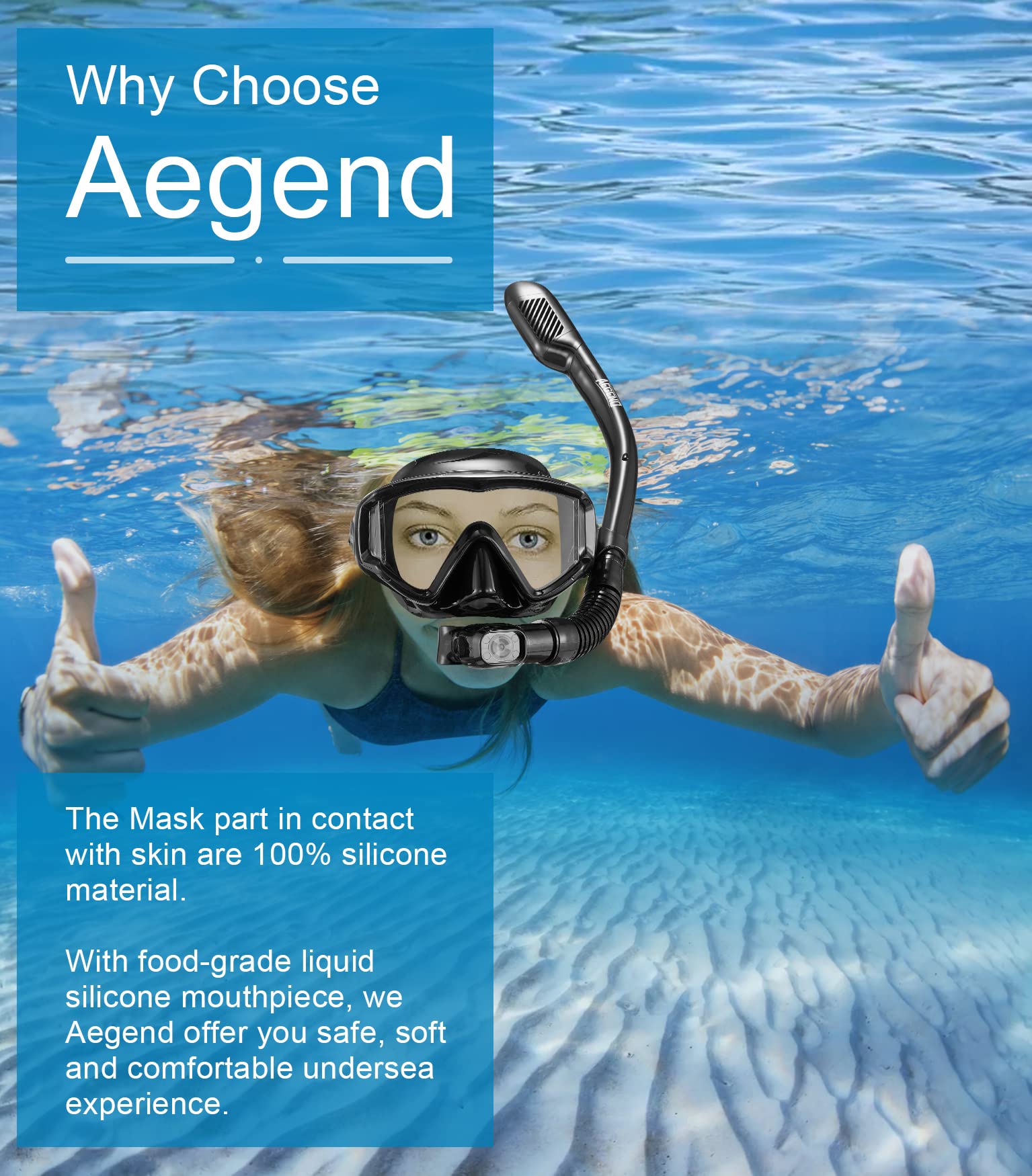 Snorkeling Set with Dry Top Mask
