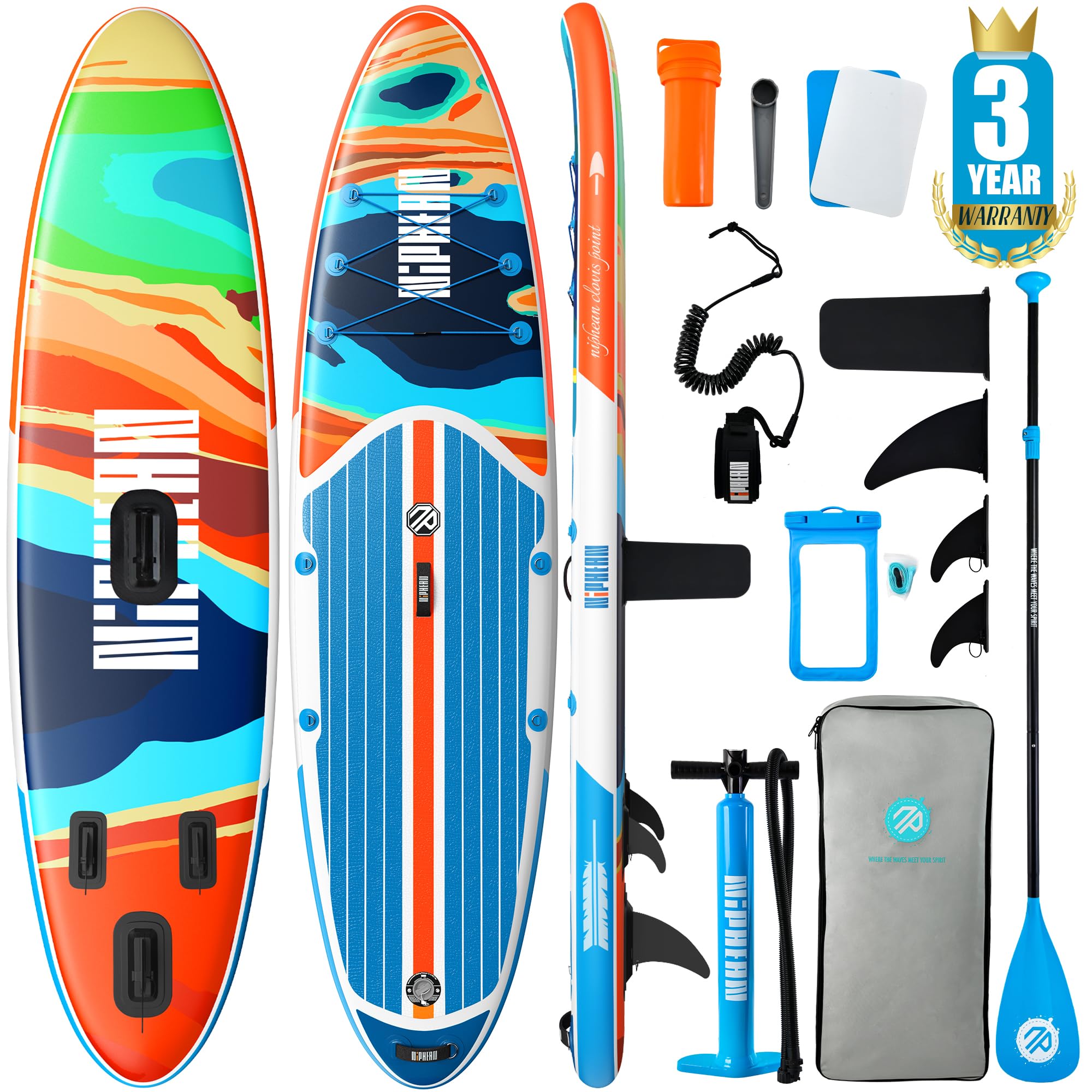 10'6" Inflatable SUP Board Set