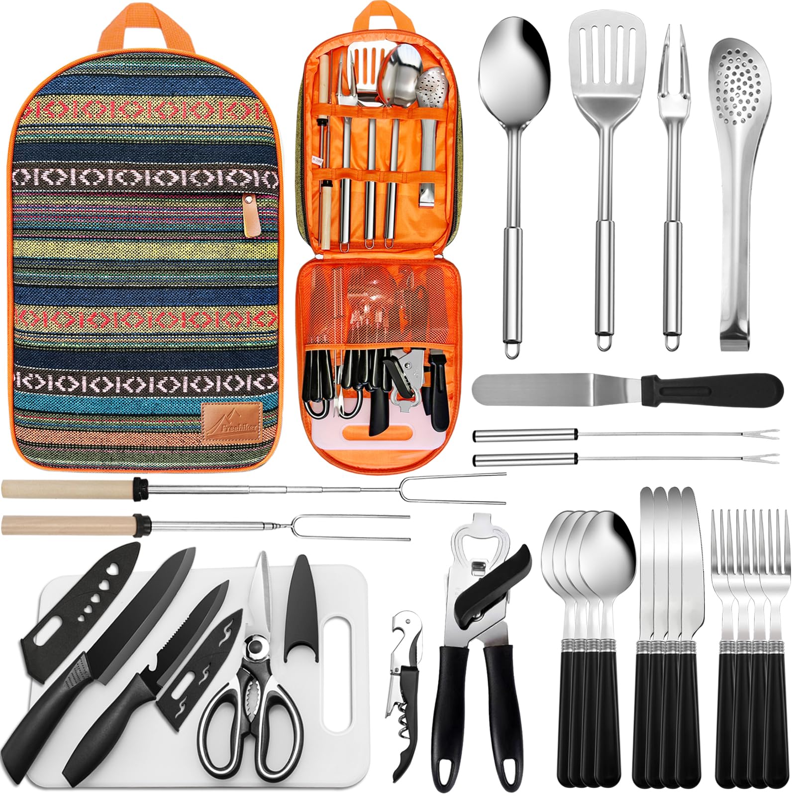 27-Piece Camping Kitchen Utensil Set