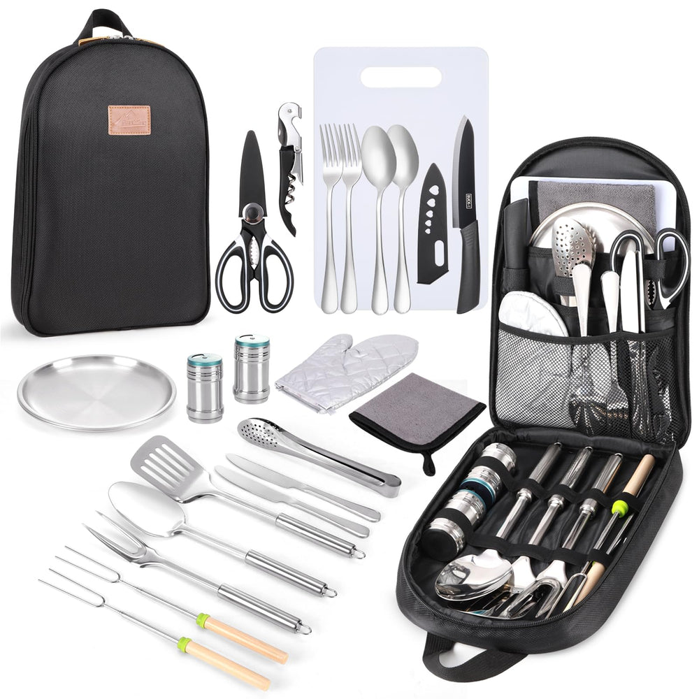27-Piece Camping Kitchen Utensil Set