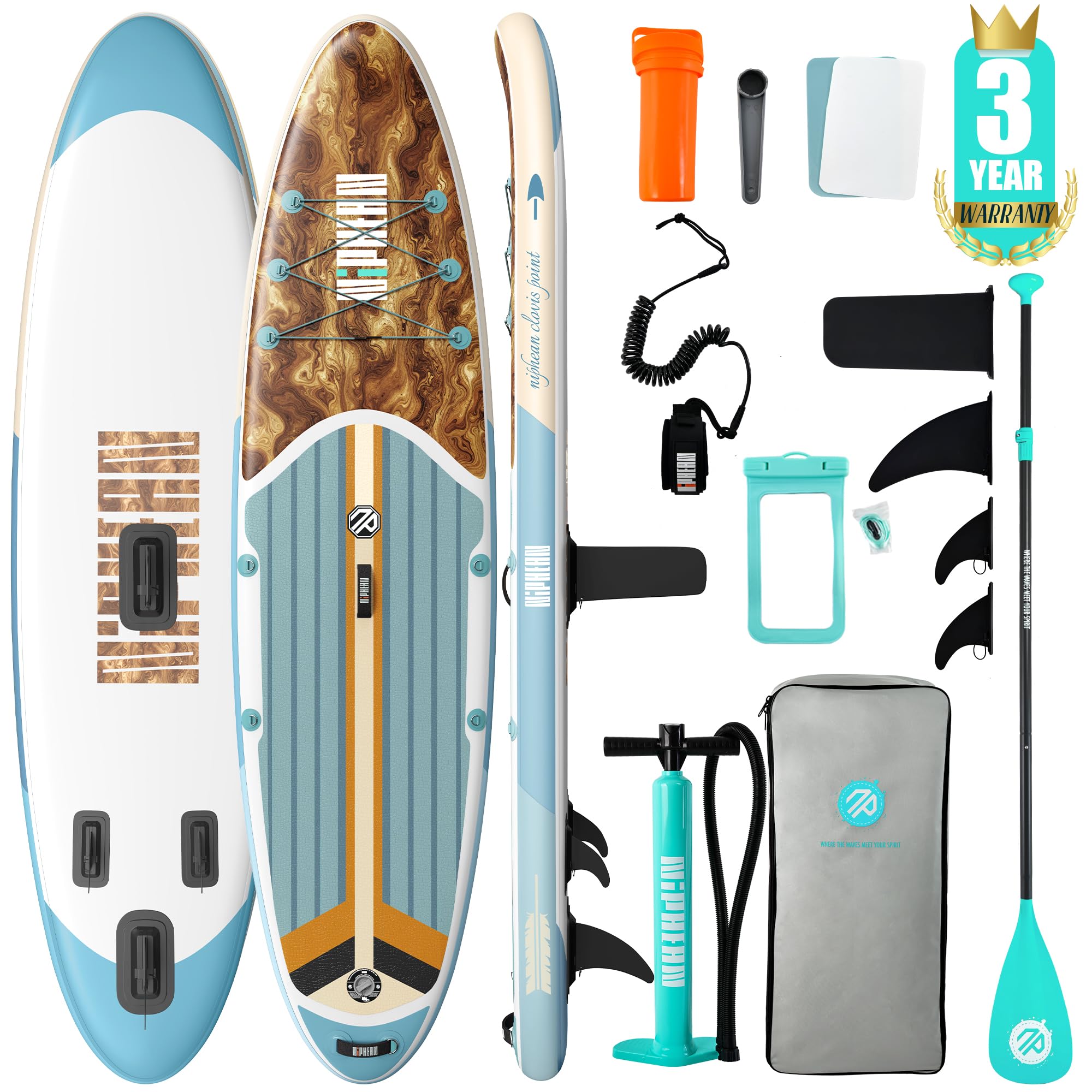 10'6" Inflatable SUP Board Set