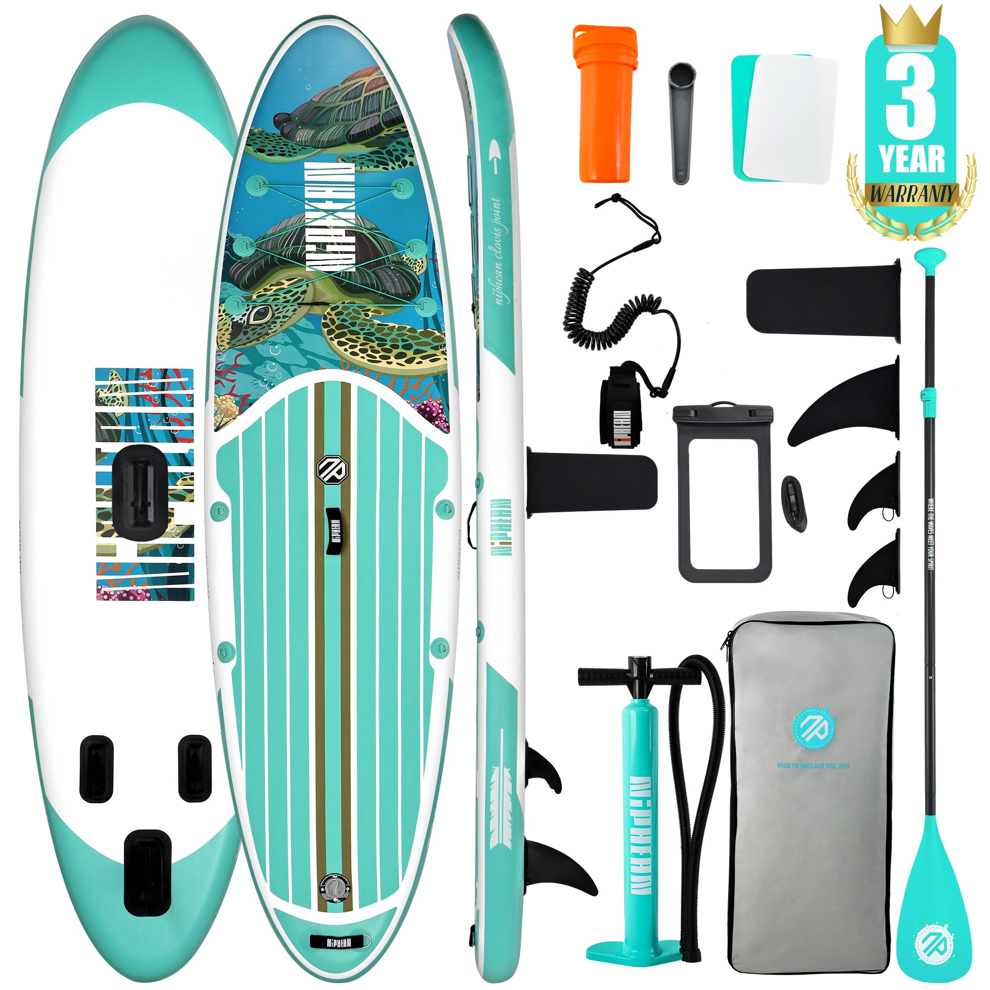 10'6" Inflatable SUP Board Set