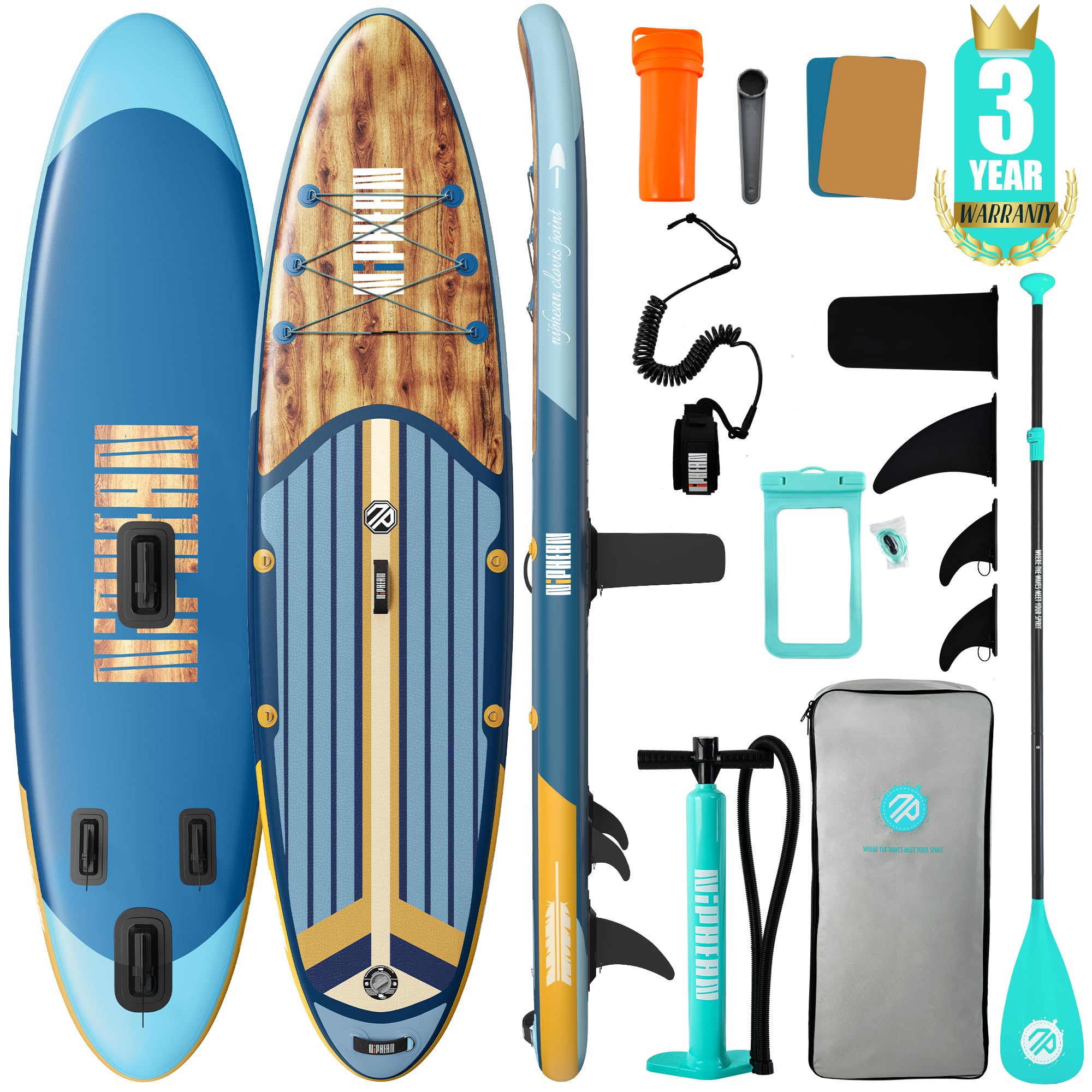 10'6" Inflatable SUP Board Set
