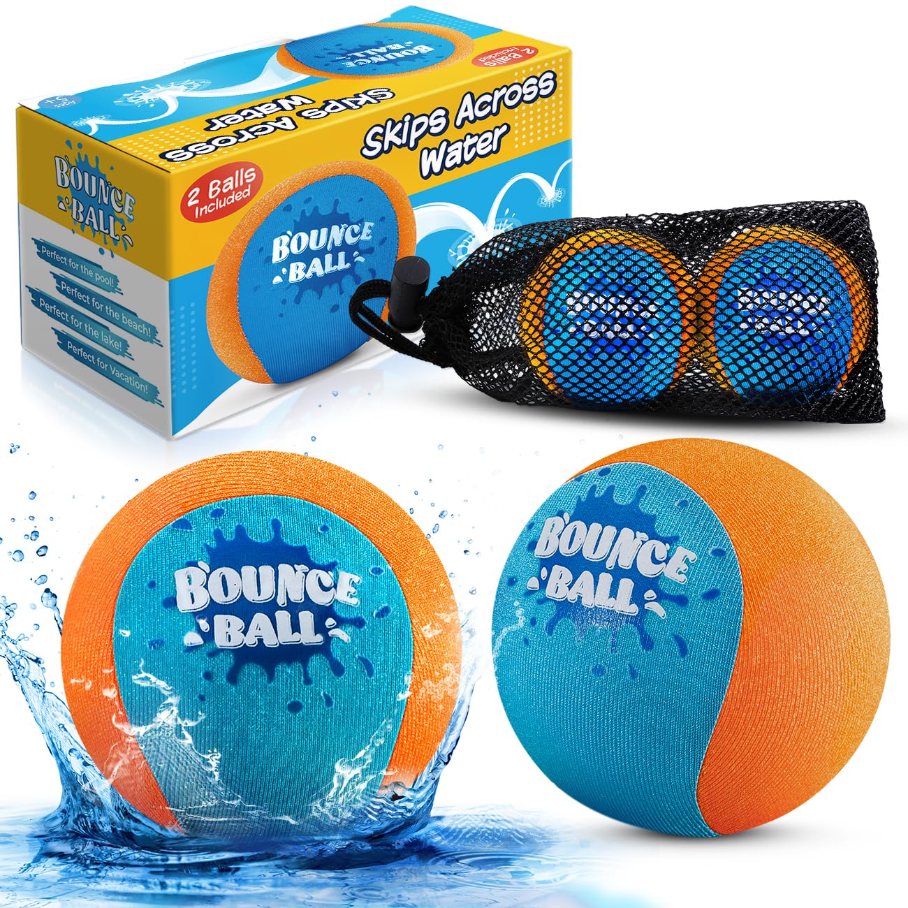 Water Skipping Ball Set 2-Pack