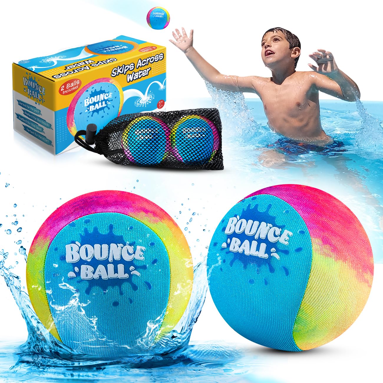 Water Skipping Ball Set 2-Pack