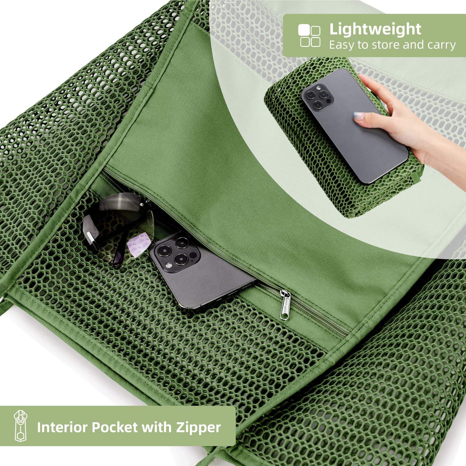 Foldable Nylon Beach Tote Bag