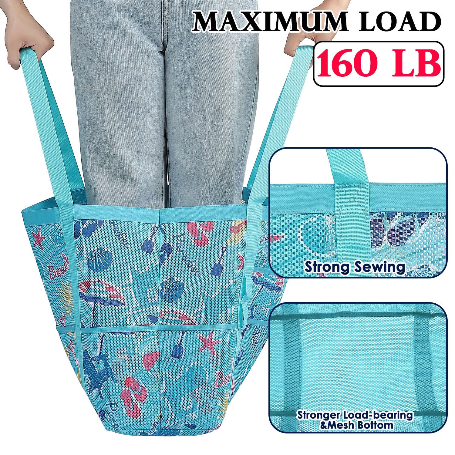 Large Mesh Beach Bag